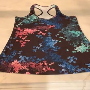 LULULEMON Floral Racerback Tank SZ 8